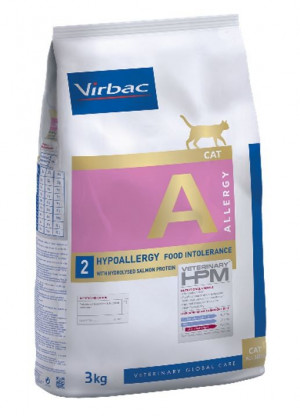VIRBAC HPMD Cat Hypoallergy with hydrolysed salmon protein - sausā barība kaķiem 3kg